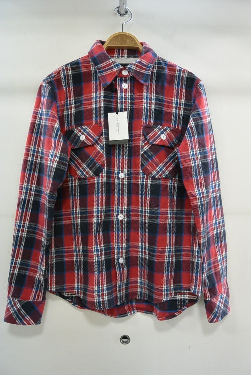 2015 A/W NUMBER (N)INE Work Shirts_Flannel HS Check RED