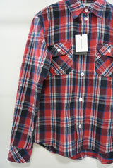 2015 A/W NUMBER (N)INE Work Shirts_Flannel HS Check RED
