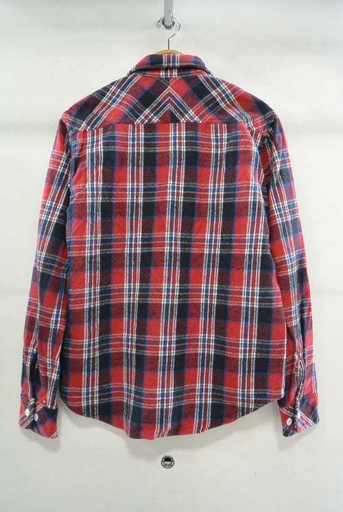 2015 A/W NUMBER (N)INE Work Shirts_Flannel HS Check RED
