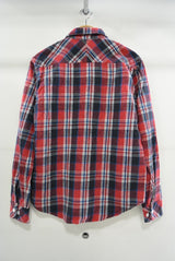 2015 A/W NUMBER (N)INE Work Shirts_Flannel HS Check RED