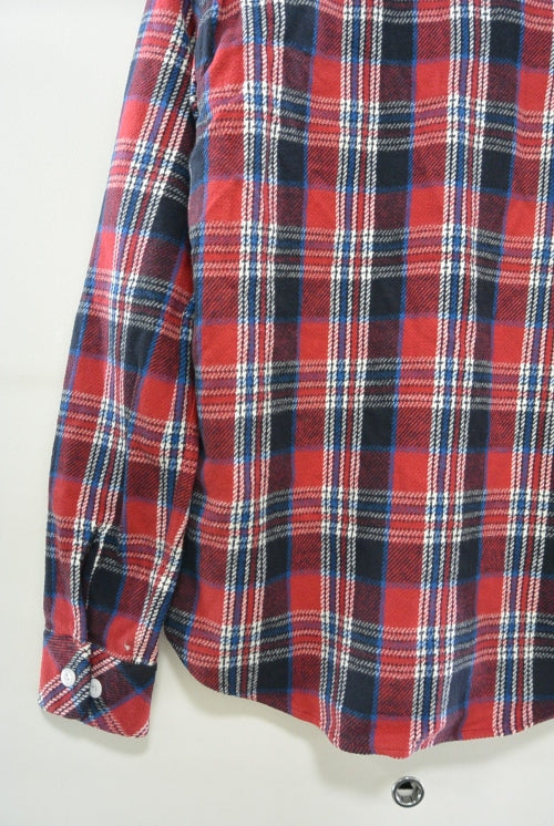 2015 A/W NUMBER (N)INE Work Shirts_Flannel HS Check RED