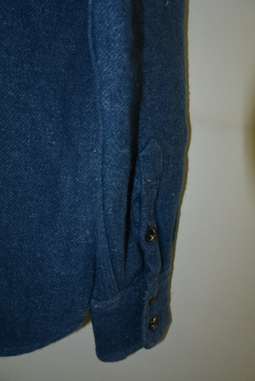 2015 A/W TMT L/SL INDIGO WOOL SHIRT INDIGO LIGHT