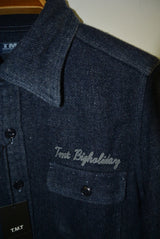 2015 A/W TMT L/SL INDIGO WOOL SHIRT INDIGO