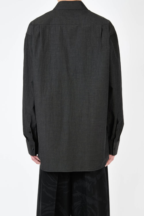 2024 A/W LAD MUSICIAN COTTON LINEN BIG SHIRT