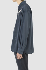 2021 A/W LAD MUSICIAN DECHIN INKJET ANGEL BIG SHIRT