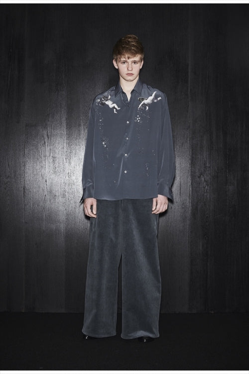 2021 A/W LAD MUSICIAN DECHIN INKJET ANGEL BIG SHIRT