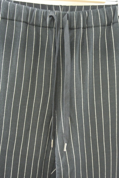 2014 A/W JAMA RICO QUILTING STRIPE KNIT PANTS BLACK