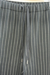 2014 A/W JAMA RICO QUILTING STRIPE KNIT PANTS BLACK