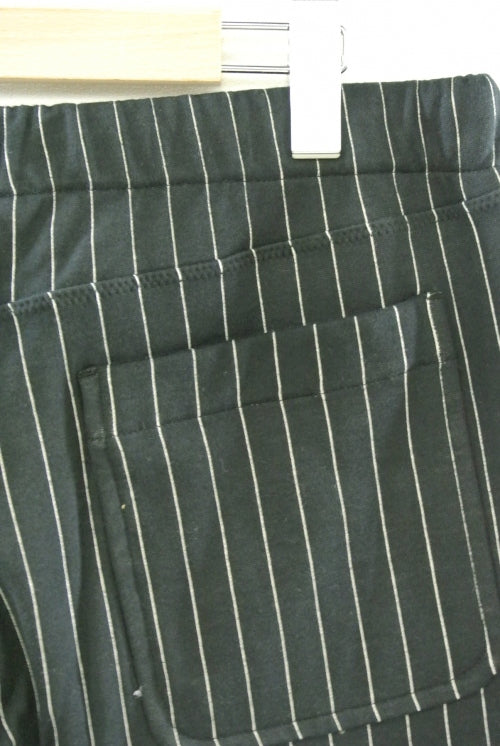 2014 A/W JAMA RICO QUILTING STRIPE KNIT PANTS BLACK