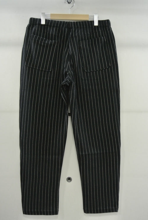 2014 A/W JAMA RICO QUILTING STRIPE KNIT PANTS BLACK