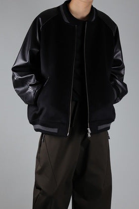 2022 A/W NUMBER (N)INE WOOL RAGLAN STADIUM JACKET