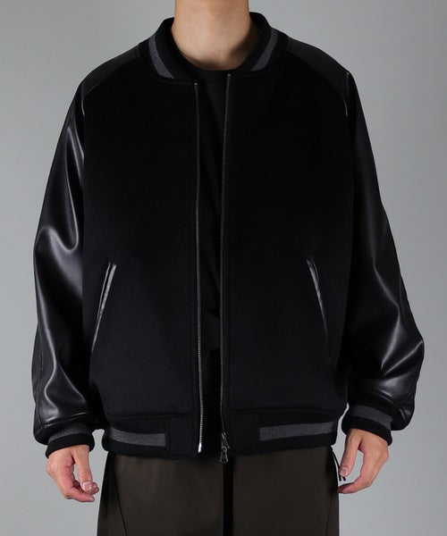 2022 A/W NUMBER (N)INE WOOL RAGLAN STADIUM JACKET