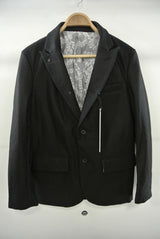 2014 A/W n(n) BY NUMBER (N)INE Peaked Jacket BLACK