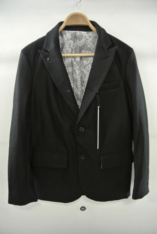 2014 A/W n(n) BY NUMBER (N)INE Peaked Jacket BLACK