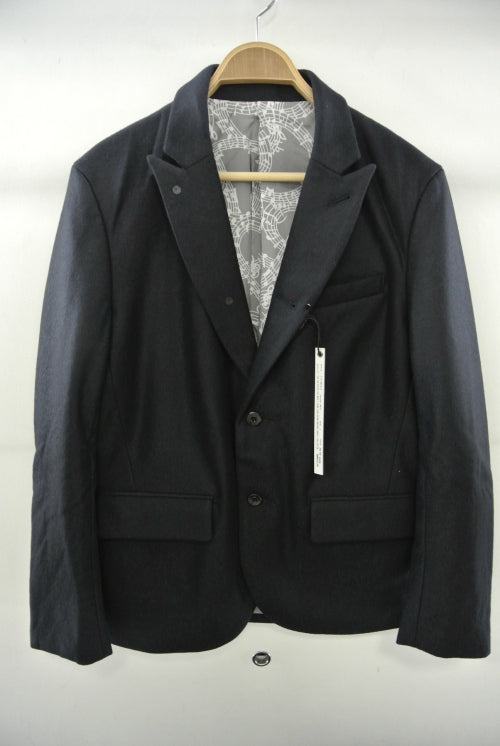 2014 A/W n(n) BY NUMBER (N)INE Peaked Jacket NAVY
