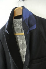 2014 A/W n(n) BY NUMBER (N)INE Peaked Jacket NAVY