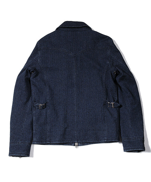 2017 A/W TMT INDIGO×WOOL ARROWHEAD STUDS JACKET