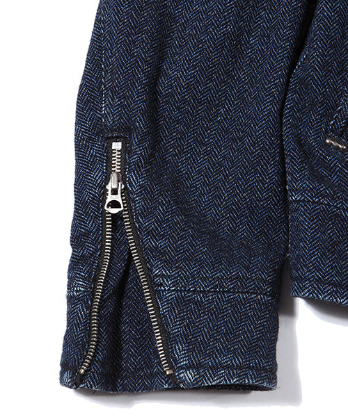 2017 A/W TMT INDIGO×WOOL ARROWHEAD STUDS JACKET