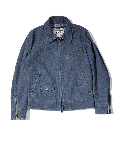 2017 A/W TMT INDIGO×WOOL ARROWHEAD STUDS JACKET