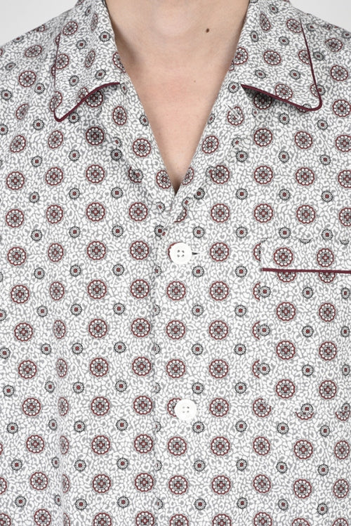 2017 A/W LAD MUSICIAN PAJAMA SHIRT WHITE×GRAY