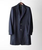 2018 A/W LOUNGE LIZARD SUPER100's DOUBLE CLOTH MELTON CHESTERFIELD COAT