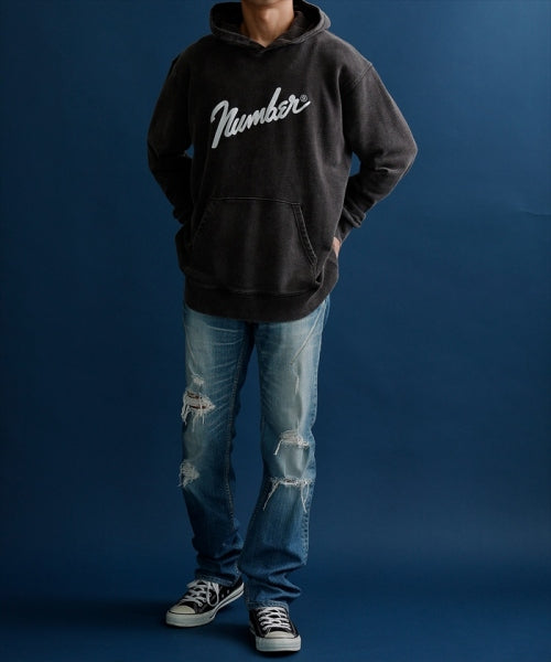 2023 A/W NUMBER (N)INE POWDER BREACH CLASSIC LOGO HOODIE 1
