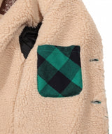 2019 A/W TMT COTTON-WOOL BUFFALO CHECK BOA RANCH COAT(TJKF1909)