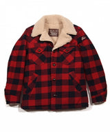 2019 A/W TMT COTTON-WOOL BUFFALO CHECK BOA RANCH COAT(TJKF1909)