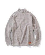 2020 A/W NUMBER (N)INE LOGO EMBROIDERED MOCK NECK WAFFLE SWEATER