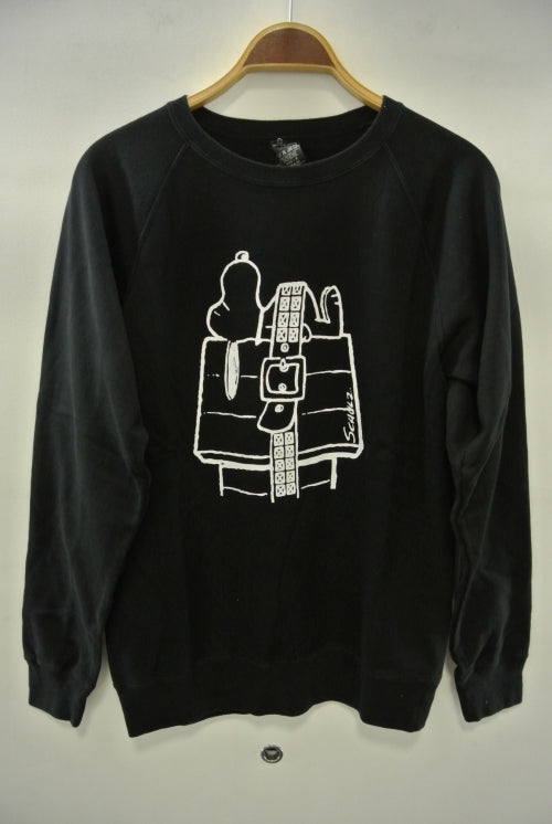 2014 A/W NUMBER (N)INE x PEANUTS Sweat Shirts_STUDS BLACK