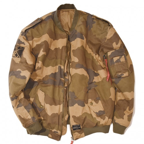 2016 A/W MARBLES WASHED BOMBER WOOD LAND