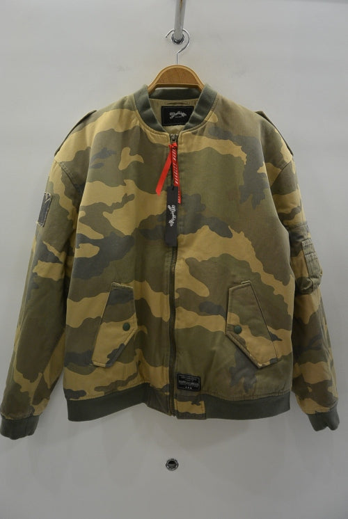 2016 A/W MARBLES WASHED BOMBER WOOD LAND