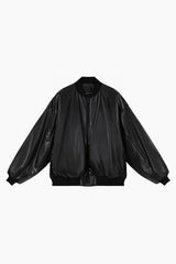 2025 A/W LAD MUSICIAN FAUX LAMBSKIN MA-1