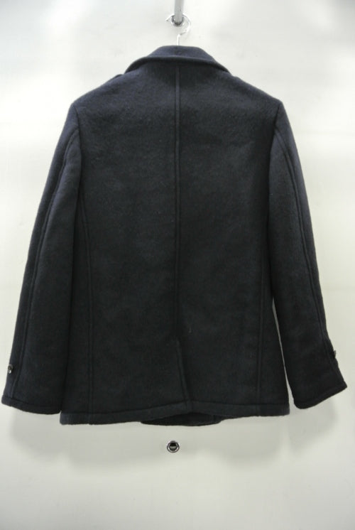 2014 A/W JAMA RICO DOUBLE CLOTH AIR MELTON P-COAT NAVY