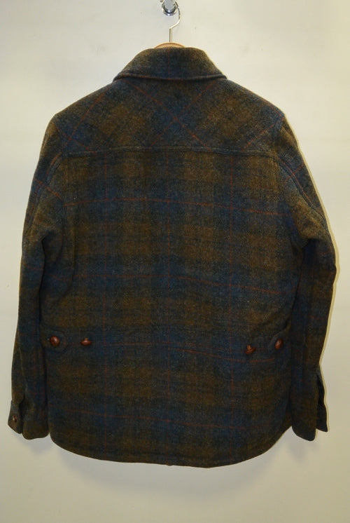 2015 A/W TMT C.P.O WOOLCHECK COAT NAVY
