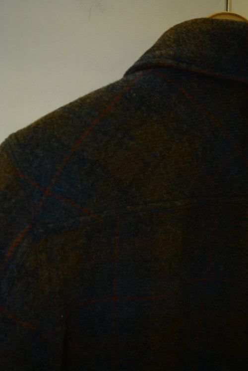 2015 A/W TMT C.P.O WOOLCHECK COAT NAVY