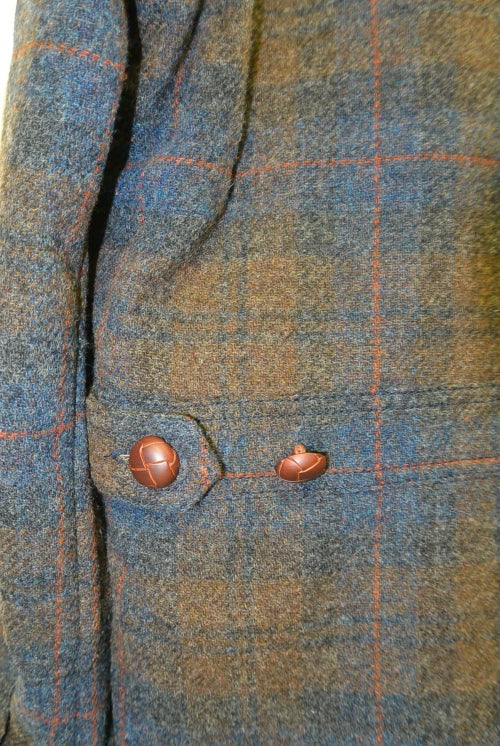 2015 A/W TMT C.P.O WOOLCHECK COAT NAVY
