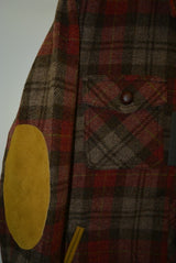 2015 A/W TMT C.P.O WOOLCHECK COAT RED
