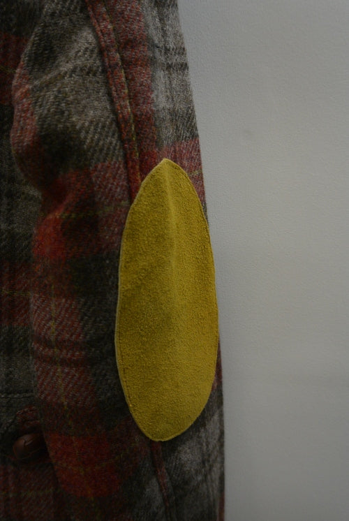 2015 A/W TMT C.P.O WOOLCHECK COAT RED