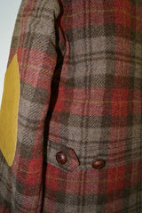 2015 A/W TMT C.P.O WOOLCHECK COAT RED