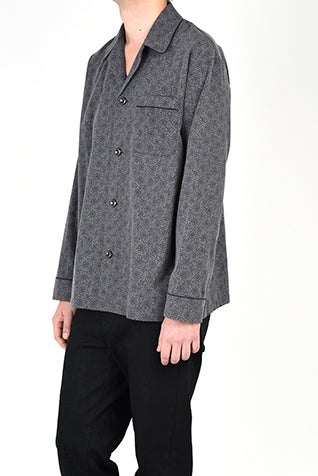 2017 A/W LAD MUSICIAN PAJAMA SHIRT GRAY×BLACK