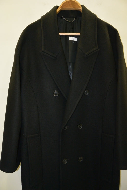 2016 A/W GalaabenD 1/60 圧縮カノコ Drop Shoulder  Dauble Coat 02/BLACK