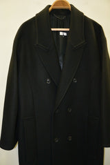 2016 A/W GalaabenD 1/60 圧縮カノコ Drop Shoulder  Dauble Coat 02/BLACK