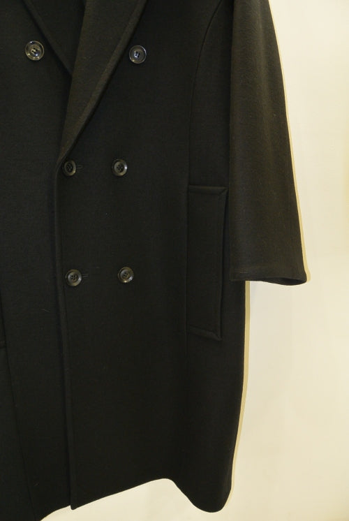 2016 A/W GalaabenD 1/60 圧縮カノコ Drop Shoulder  Dauble Coat 02/BLACK