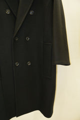 2016 A/W GalaabenD 1/60 圧縮カノコ Drop Shoulder  Dauble Coat 02/BLACK