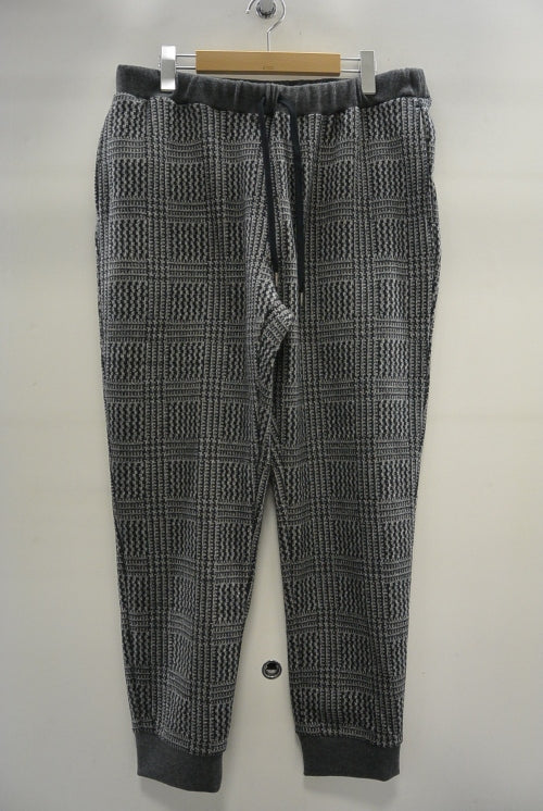 2015 A/W JAMA RICO Glen Check C/S Rib Pants GREY