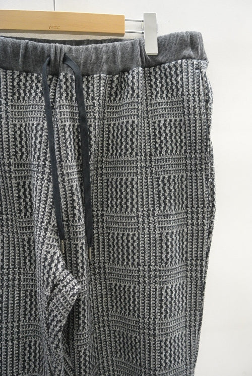 2015 A/W JAMA RICO Glen Check C/S Rib Pants GREY