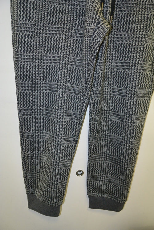 2015 A/W JAMA RICO Glen Check C/S Rib Pants GREY
