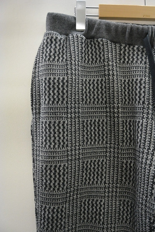 2015 A/W JAMA RICO Glen Check C/S Rib Pants GREY