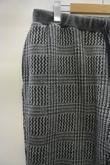 2015 A/W JAMA RICO Glen Check C/S Rib Pants GREY